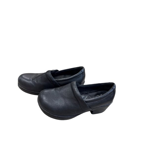 B.OC Womens Black Leather Clogs Mules 7M SKU 7484 - Picture 11 of 11